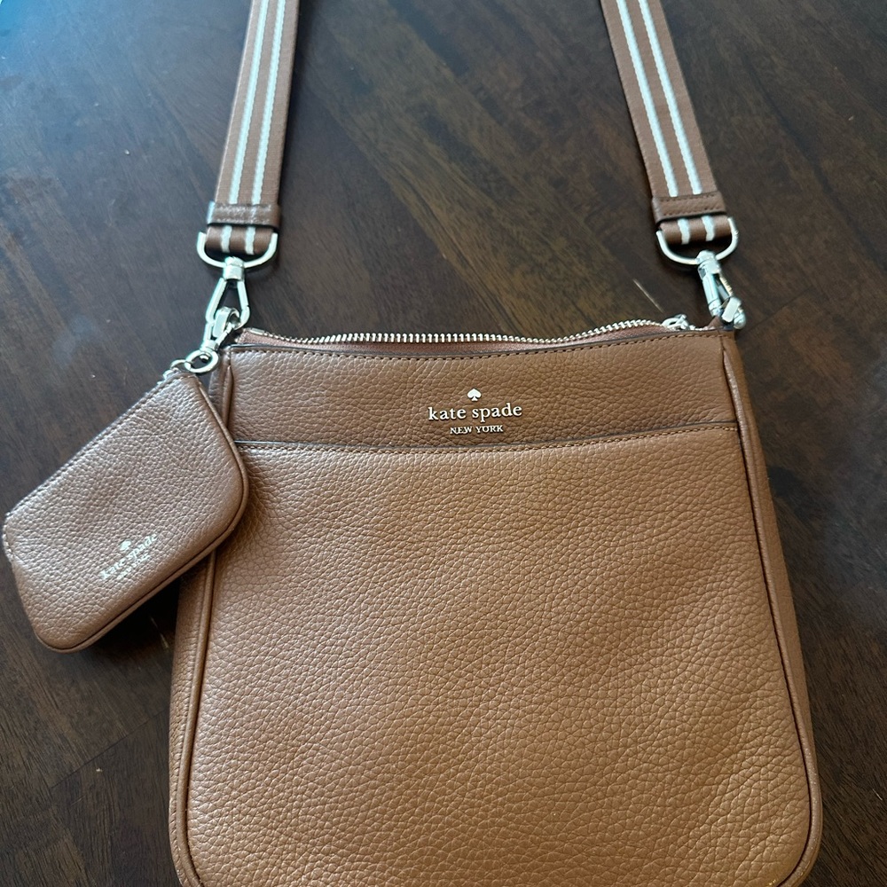 Kate Spade Tan Crossbody Bag with Pouch